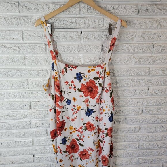 Forever 21 Womens Dress 3X Plus Sleeveless Shift Red Floral Casual FLO68E - Picture 4 of 11